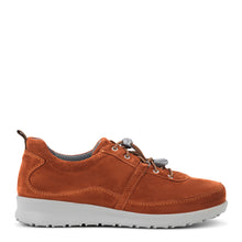 Load image into Gallery viewer, Terra Cotta Leather Suede with design structure
